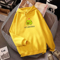 Avocado Hoodie Sweatshirt Hooded Sweater Men And Women Plus Velvet Loose - melvincucci