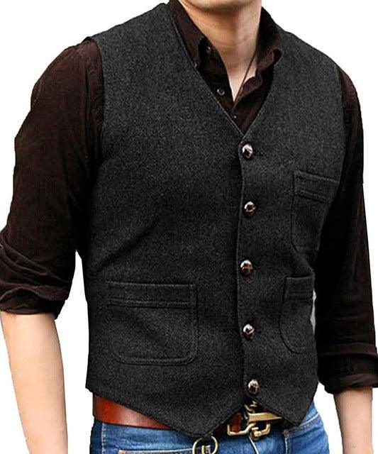Roupa De Homens Tweed Jaqueta Steampunk Marrom Preta Estilo - melvincucci