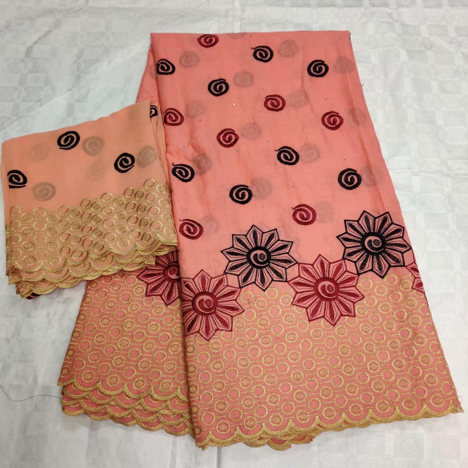 Cotton Dress Fabric, Clothing Accessories, Multi-color Wedding Embroidered Fabric - melvincucci