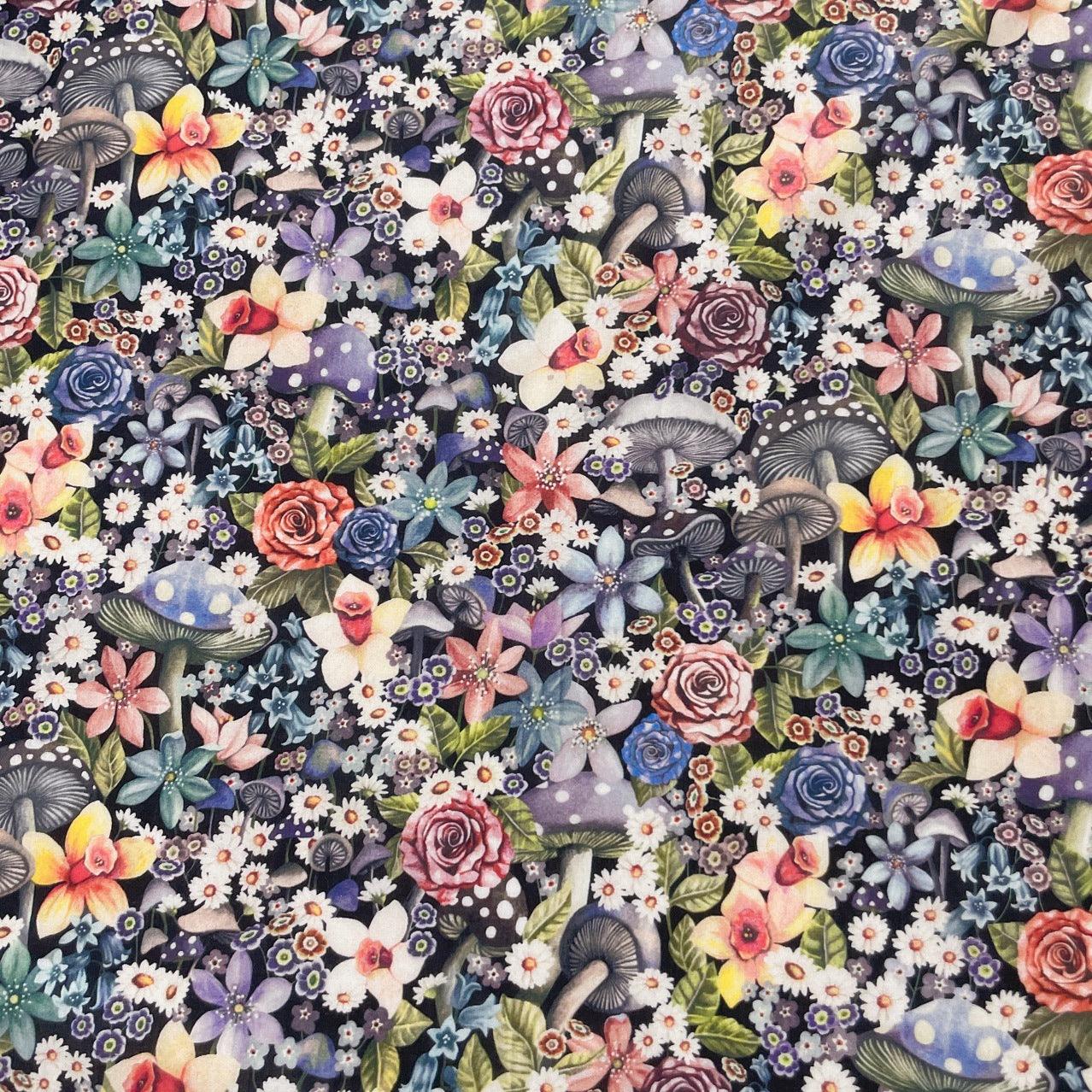 Wonderful Mushroom Printed Cloth Blouse Cotton Fabric - melvincucci
