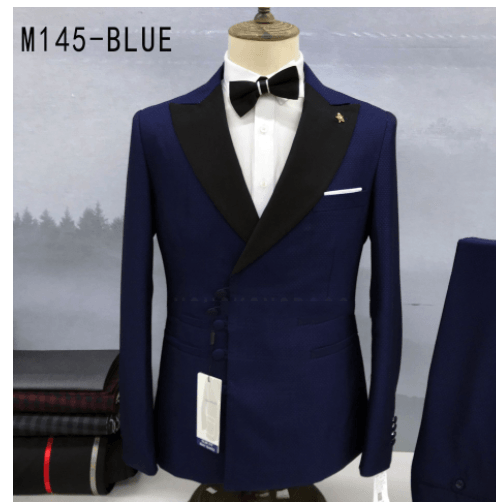 Men's Raw Edge Design High-quality Shoulder Pad Blazer - melvincucci