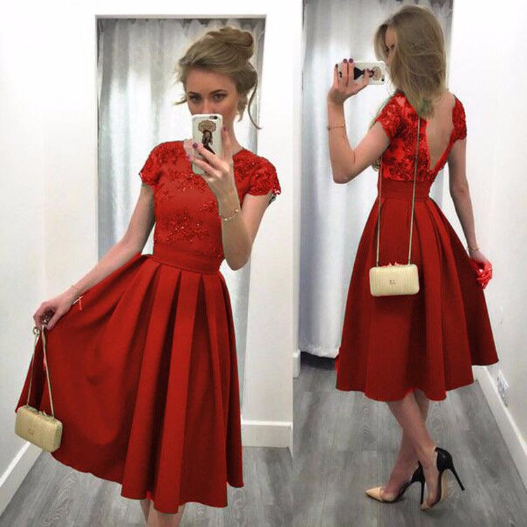 Backless dress dress - melvincucci