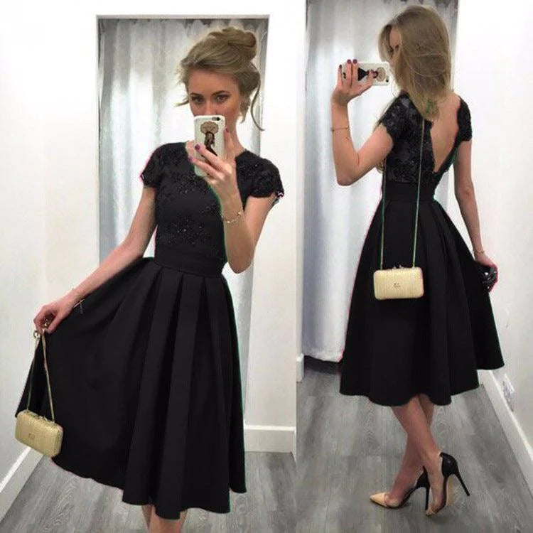 Backless dress dress - melvincucci