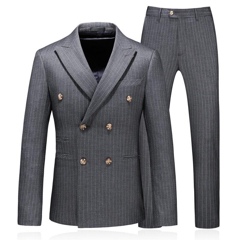 Fashion Simple Men's Double Breasted Suit - melvincucci