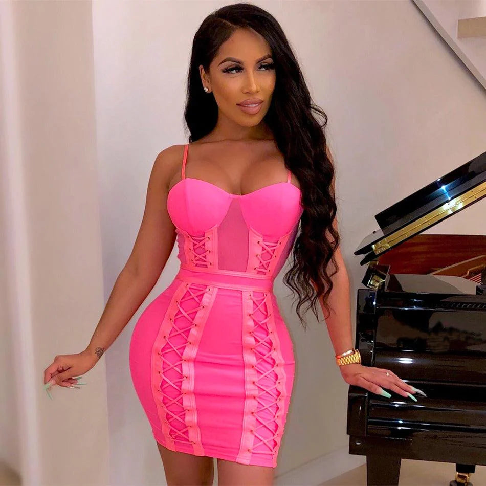 Bandage dress with dress - melvincucci