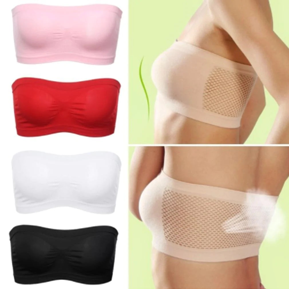 Bandeau Bra Underwear Women Bralette Seamless Strapless Tops - melvincucci