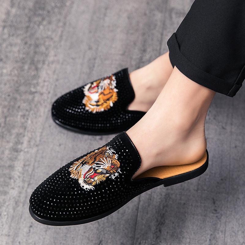 Baotou Breathable Semi-Drag Leather Shoes Small Leather Shoes - melvincucci