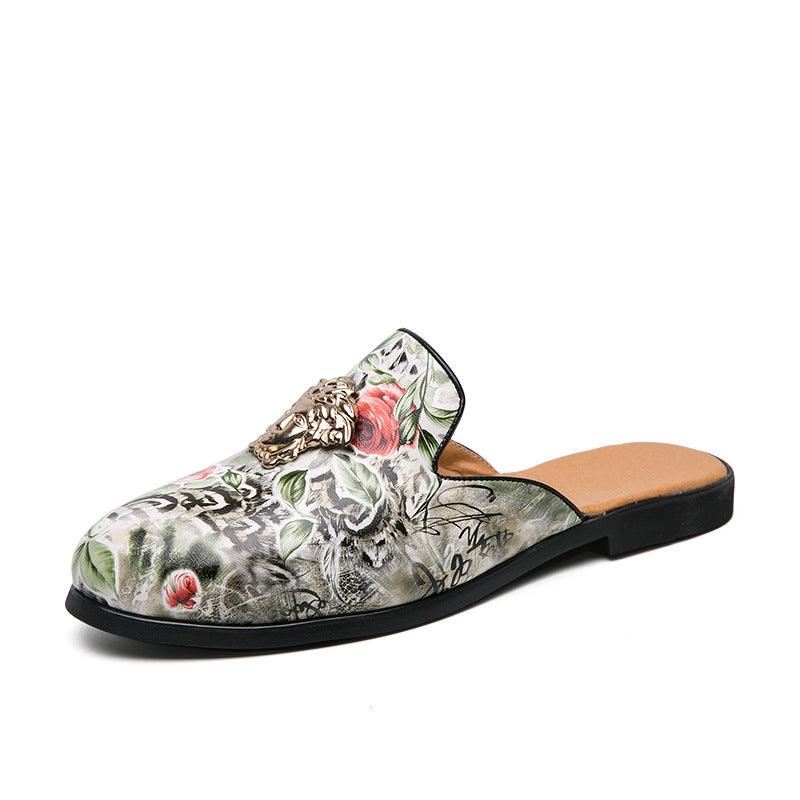 Baotou Breathable Semi-Drag Leather Shoes Small Leather Shoes - melvincucci