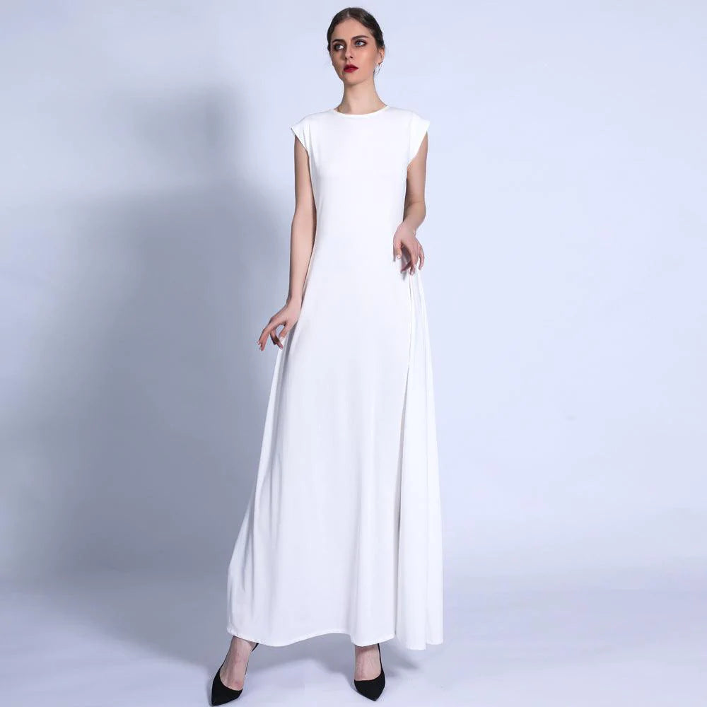 Base Skirt Basic Sleeveless Long Dress Women - melvincucci