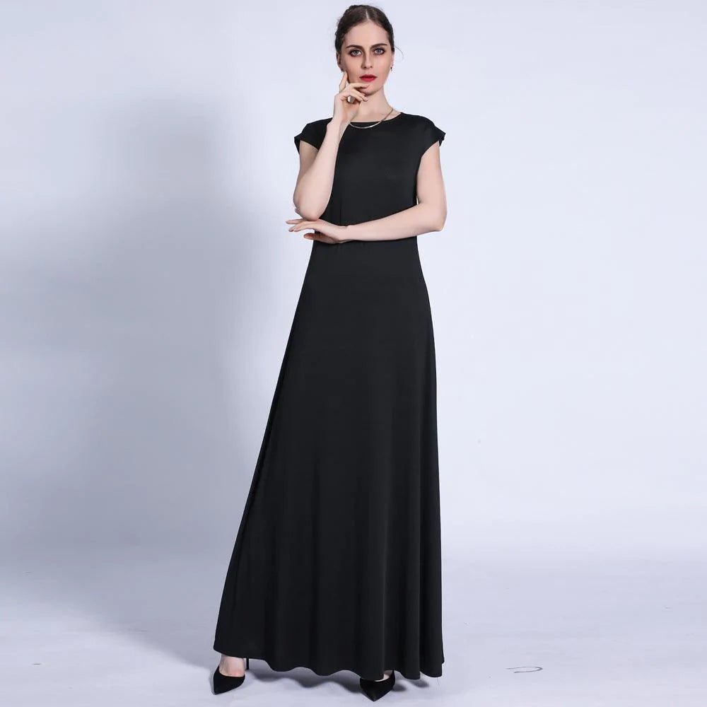 Base Skirt Basic Sleeveless Long Dress Women - melvincucci