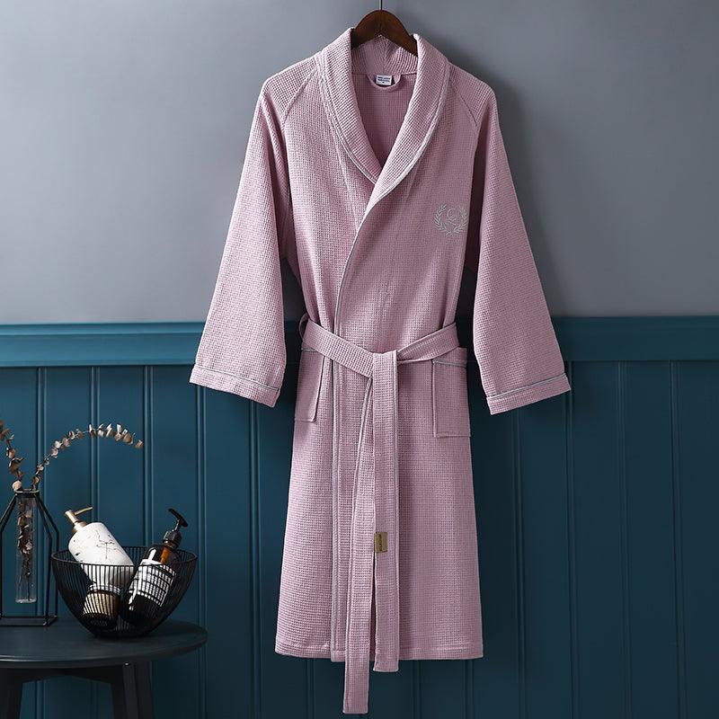 Bathrobe Absorbent And Quick-drying Men's Women's Long Couples Thin Robe - melvincucci
