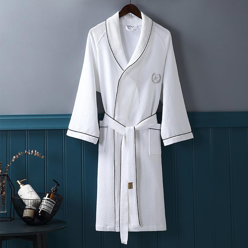 Bathrobe Absorbent And Quick-drying Men's Women's Long Couples Thin Robe - melvincucci