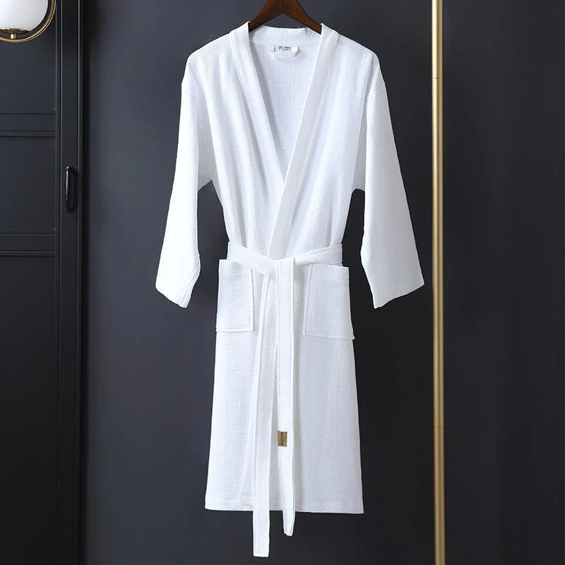Bathrobe Absorbent And Quick-drying Men's Women's Long Couples Thin Robe - melvincucci