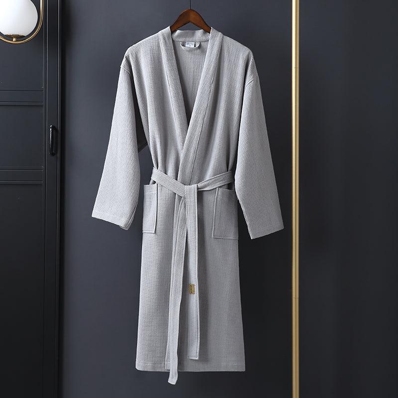 Bathrobe Absorbent And Quick-drying Men's Women's Long Couples Thin Robe - melvincucci