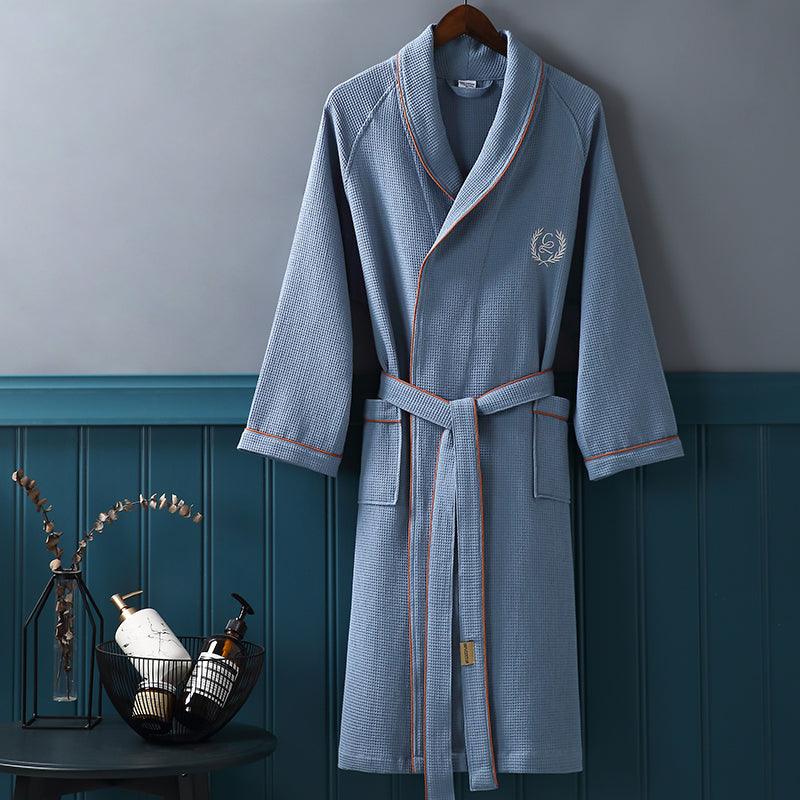 Bathrobe Absorbent And Quick-drying Men's Women's Long Couples Thin Robe - melvincucci