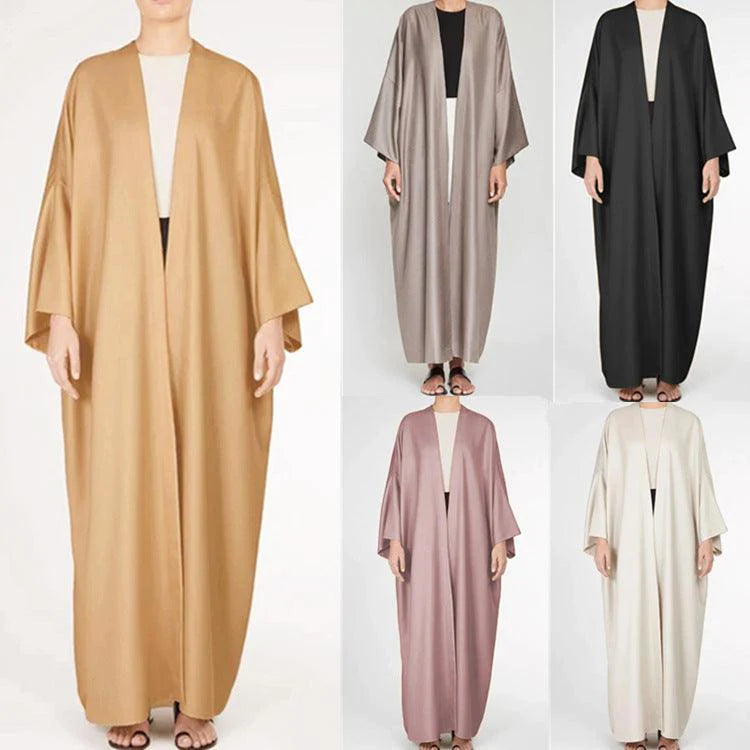 Batwing Kaftan Abaya Dubai Kimono Turkey Muslim Fashion Cardigan Mujer Moroccan Dress Caftan Islam Abayas For Women Robe Femme - melvincucci