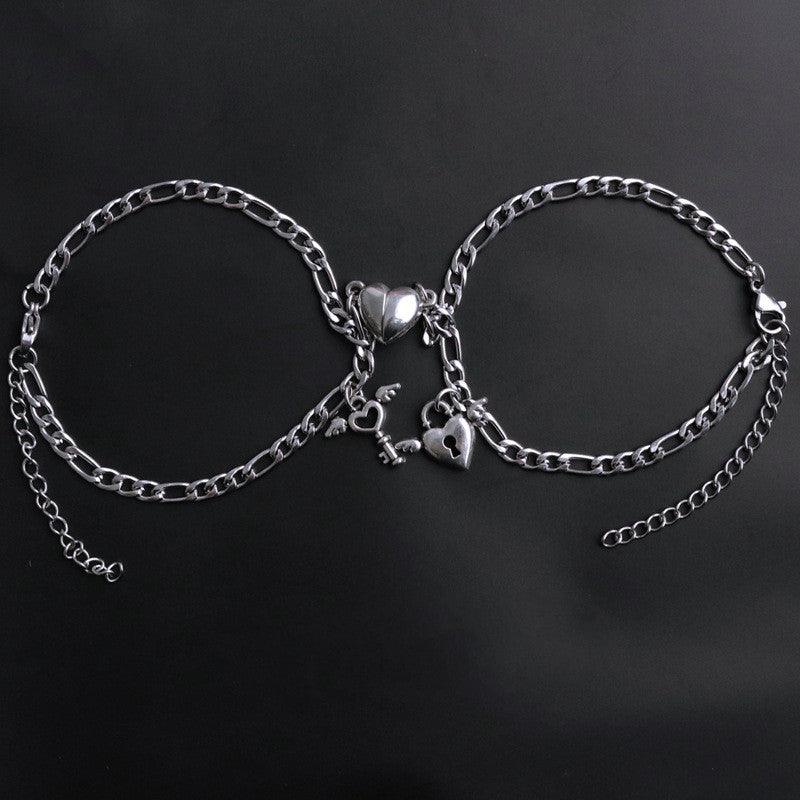 Couple Bracelet Niche Design, Simple Heart-shaped - melvincucci