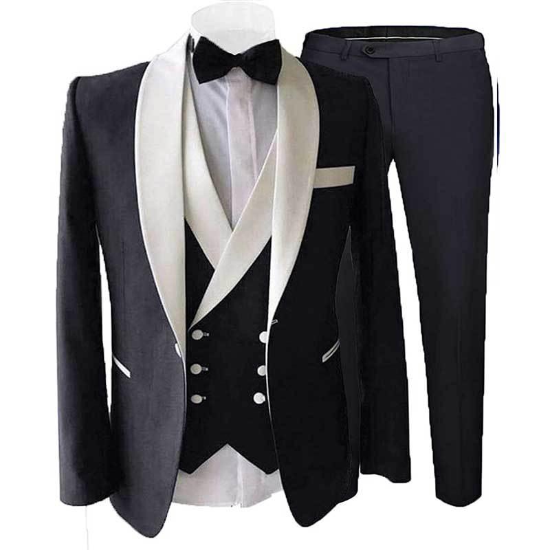 Lapel White Thin Loose-fitting Zipper Spot Casual Cotton Back Slit Men's - melvincucci