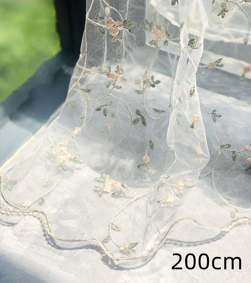 Embroidery Lace Fabric Lace Mesh Gauze Flower - melvincucci