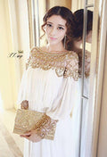 Beaded Chiffon Dress Bohemian Long Dress Bridesmaid Dress - melvincucci