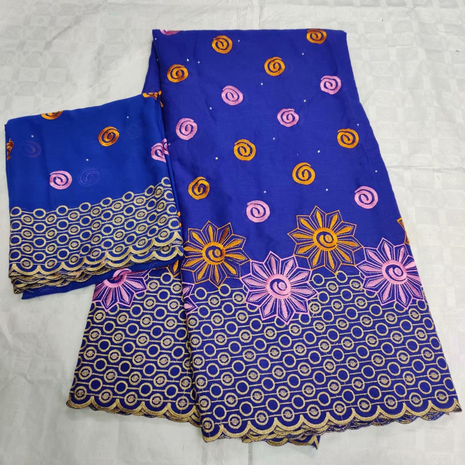 Cotton Dress Fabric, Clothing Accessories, Multi-color Wedding Embroidered Fabric - melvincucci