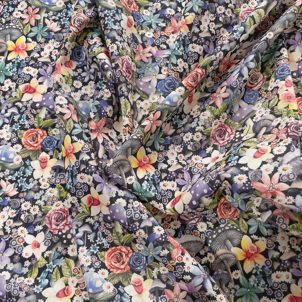 Wonderful Mushroom Printed Cloth Blouse Cotton Fabric - melvincucci