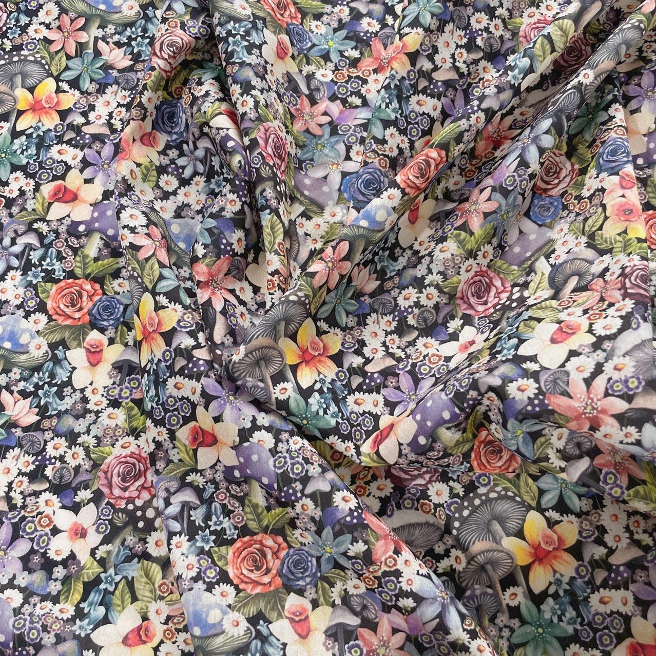 Wonderful Mushroom Printed Cloth Blouse Cotton Fabric - melvincucci