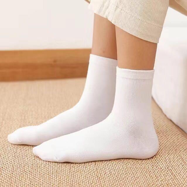Black And White Gray Boat Socks Tube Socks Men And Women Thick Socks - melvincucci