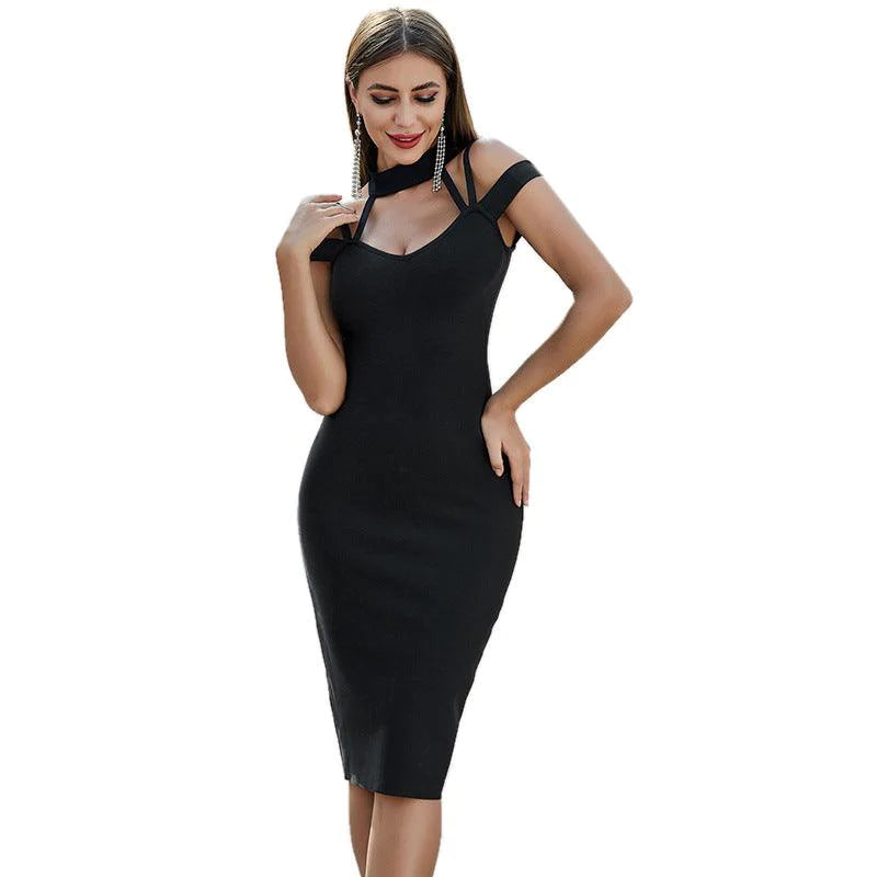 Black bandage dress dress - melvincucci