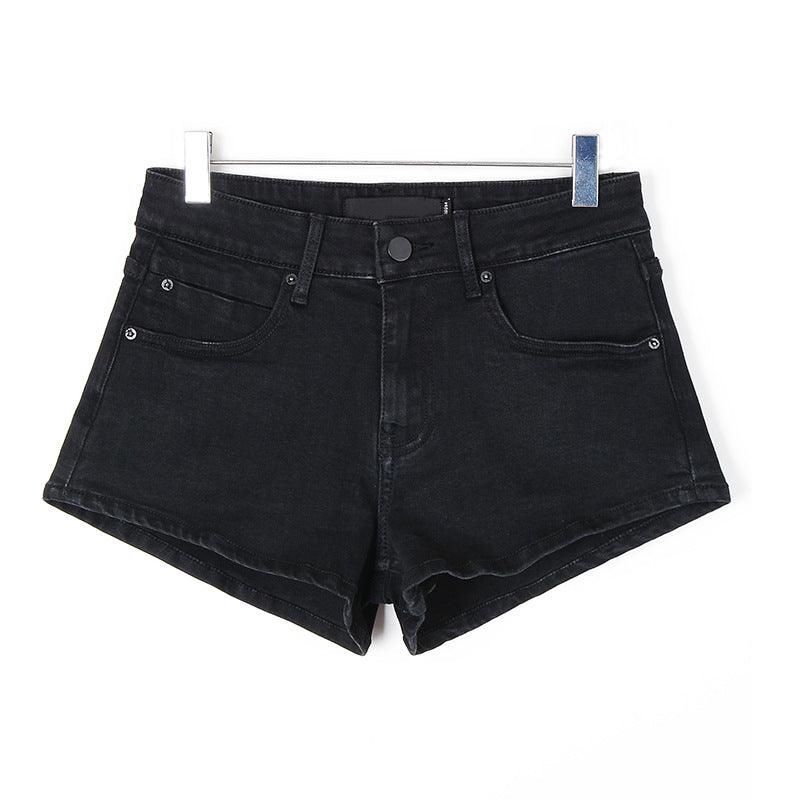 Black Denim Shorts For Women Celebrity Same Style - melvincucci