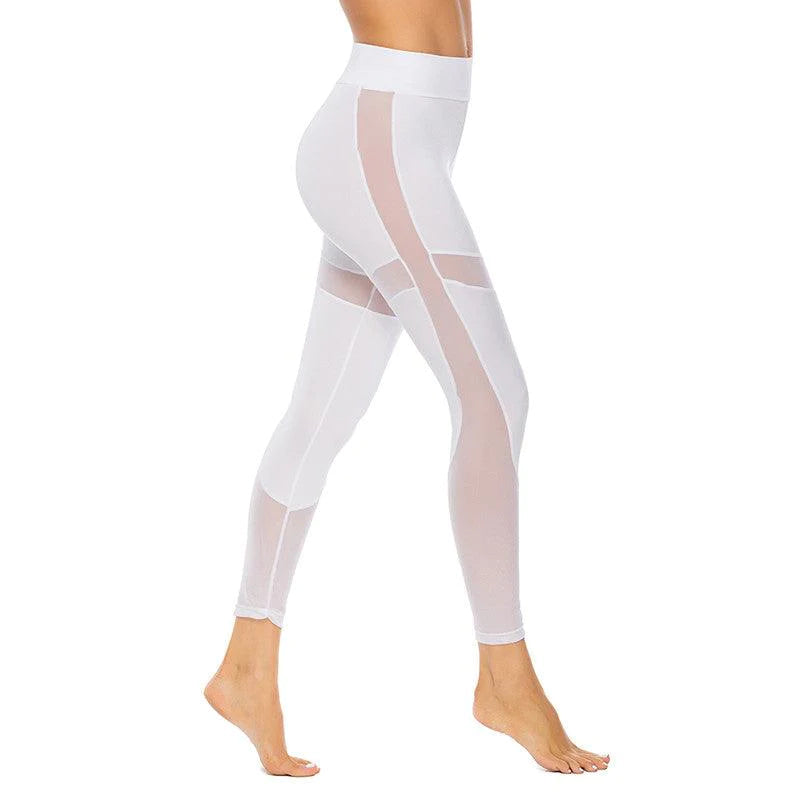 Black Mesh Leggings Women Pant High Waist Legging Fitness - melvincucci