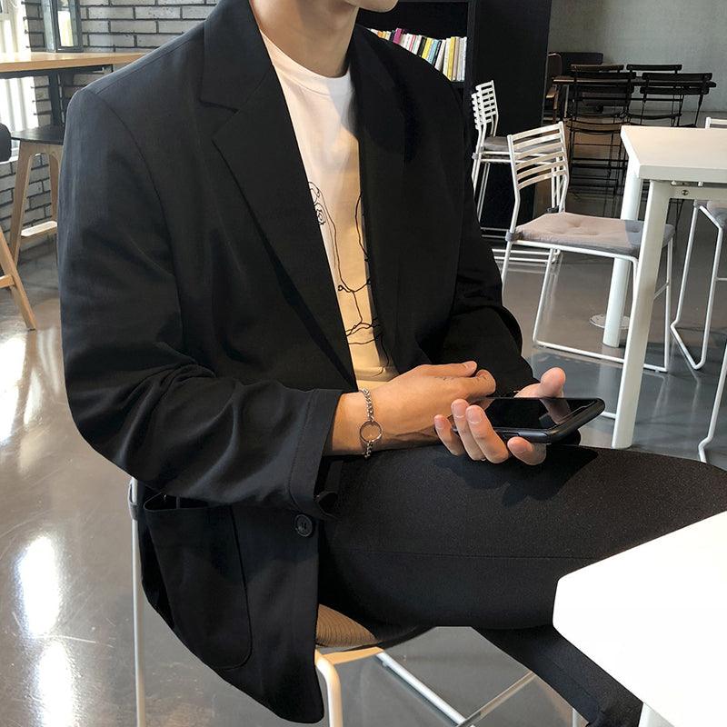 Blazer male Korean version of the trend of single West loose casual suit - melvincucci