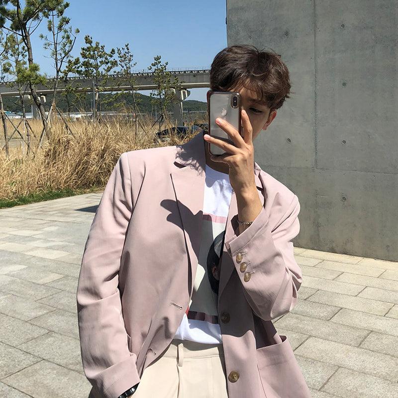 Blazer male Korean version of the trend of single West loose casual suit - melvincucci