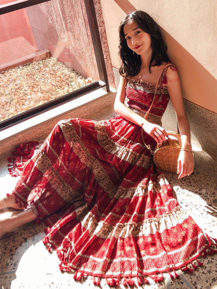 Bohemian seaside beach skirt women - melvincucci