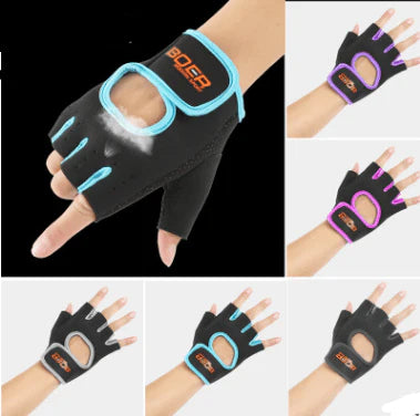 Bohr wholesale gloves, gloves, semi finger gloves, men and women's fitness products, outdoor cycling, skidproof and breathable - melvincucci