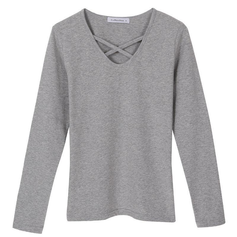 Bottoming shirt women long sleeve plus size women - melvincucci