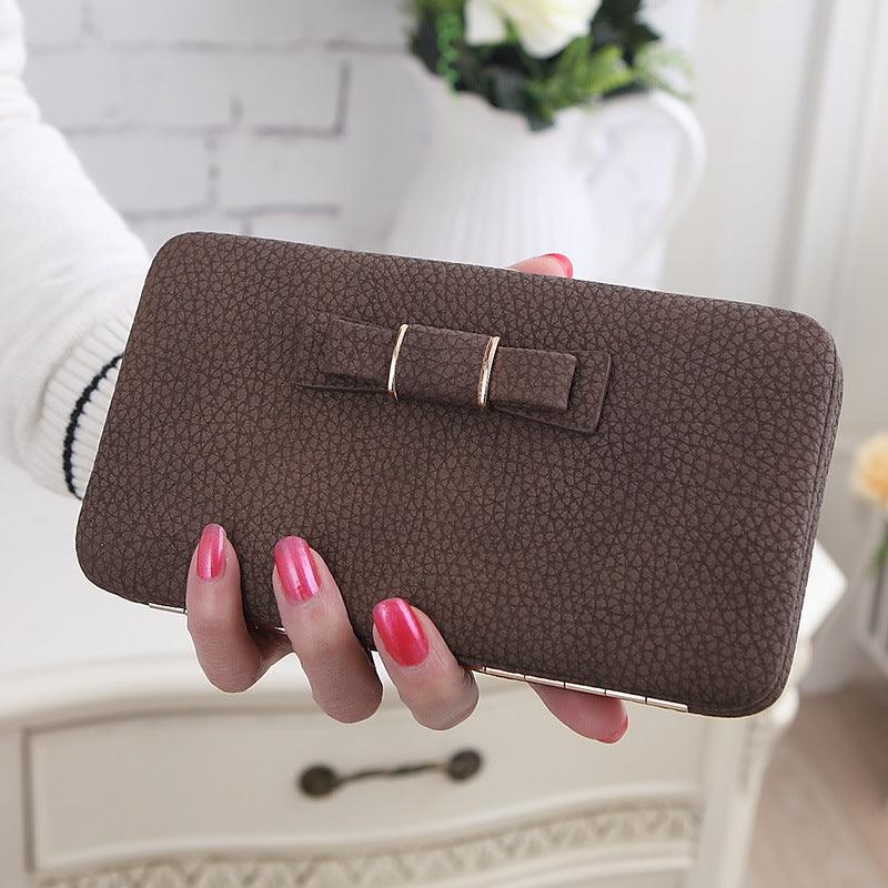 Bowknot Clutch Wallet Card/Phone Holder for Women Long Style Wallet - melvincucci