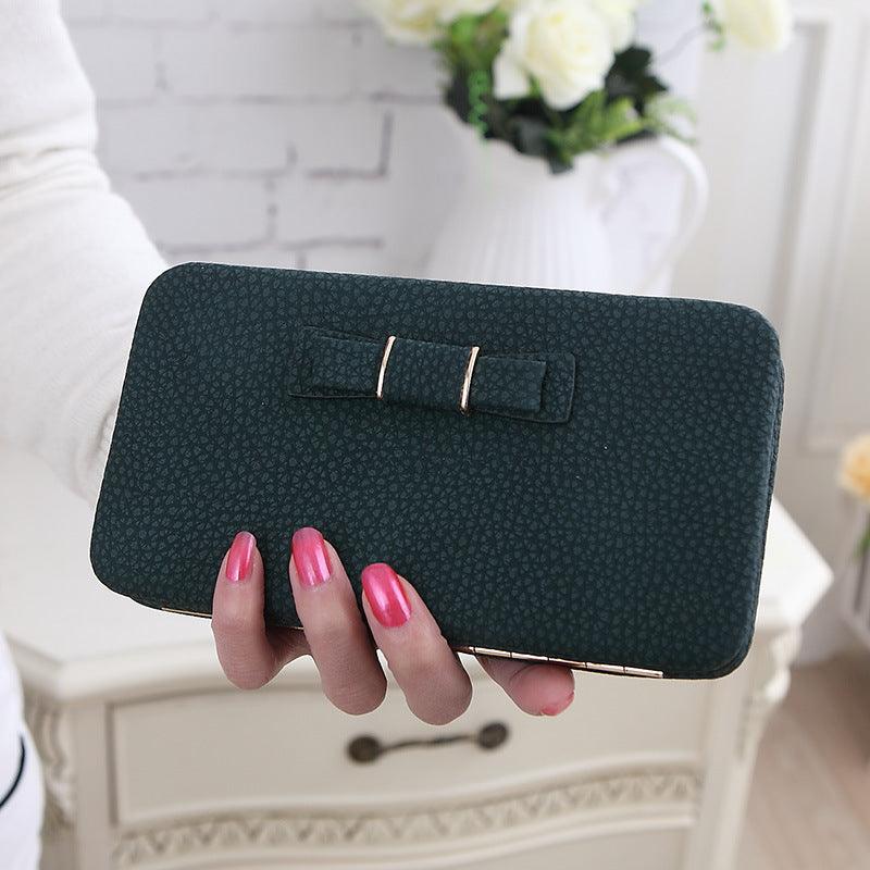 Bowknot Clutch Wallet Card/Phone Holder for Women Long Style Wallet - melvincucci