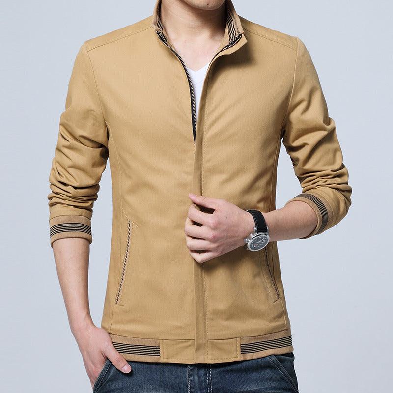 Brand New Spring Autumn Men Casual Jacket Coat Men's Fashion Washed Pure Cotton Brand-Clothing Jackets Male Coats - melvincucci