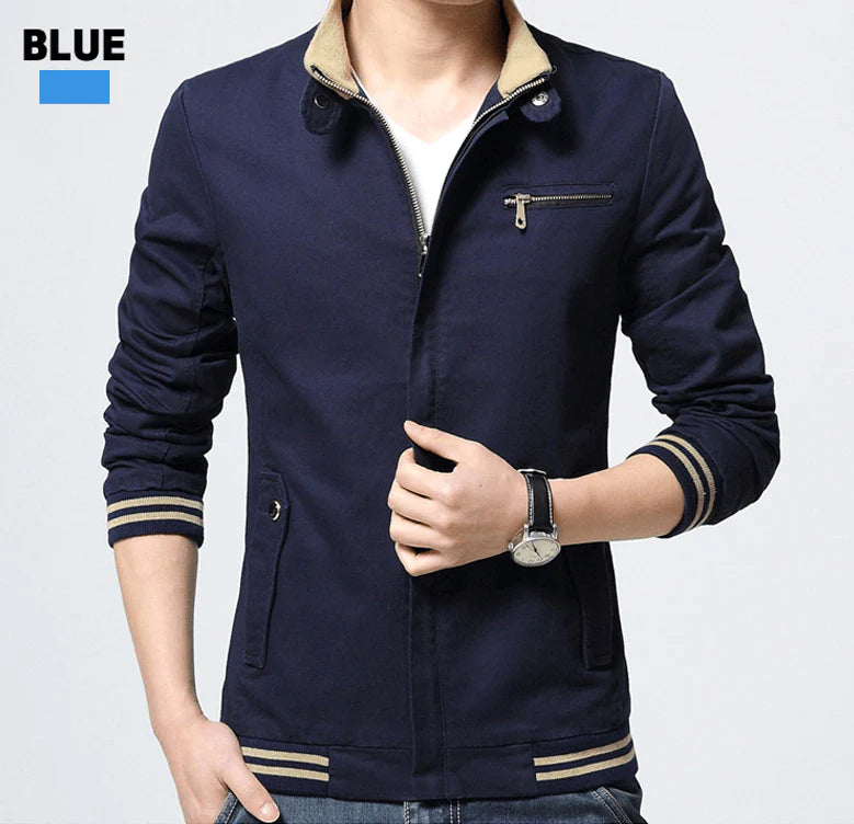 Brand New Spring Autumn Men Casual Jacket Coat Men's Fashion Washed Pure Cotton Brand-Clothing Jackets Male Coats - melvincucci
