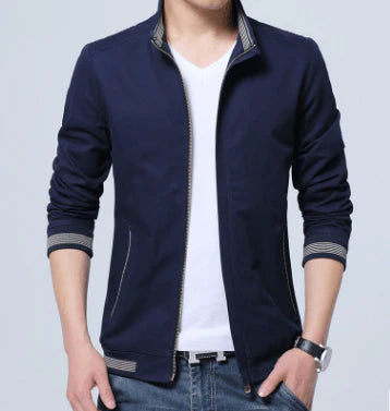 Brand New Spring Autumn Men Casual Jacket Coat Men's Fashion Washed Pure Cotton Brand-Clothing Jackets Male Coats - melvincucci