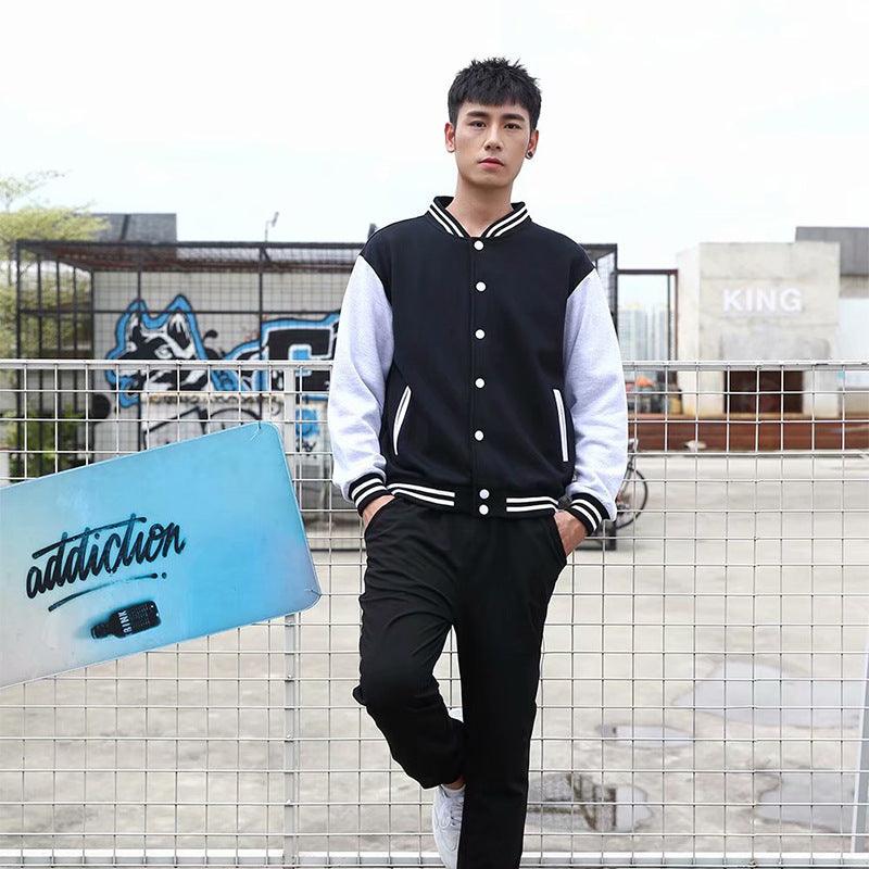Button padded baseball uniform men and women cardigan sports jacket - melvincucci