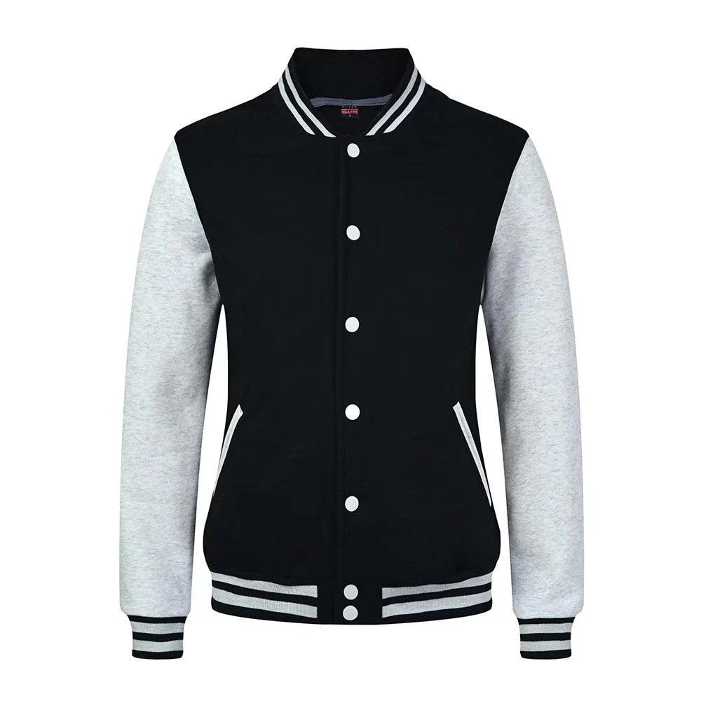 Button padded baseball uniform men and women cardigan sports jacket - melvincucci