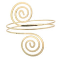 Simple Alloy Glossy Punk Exaggerated Armband Bracelet - melvincucci