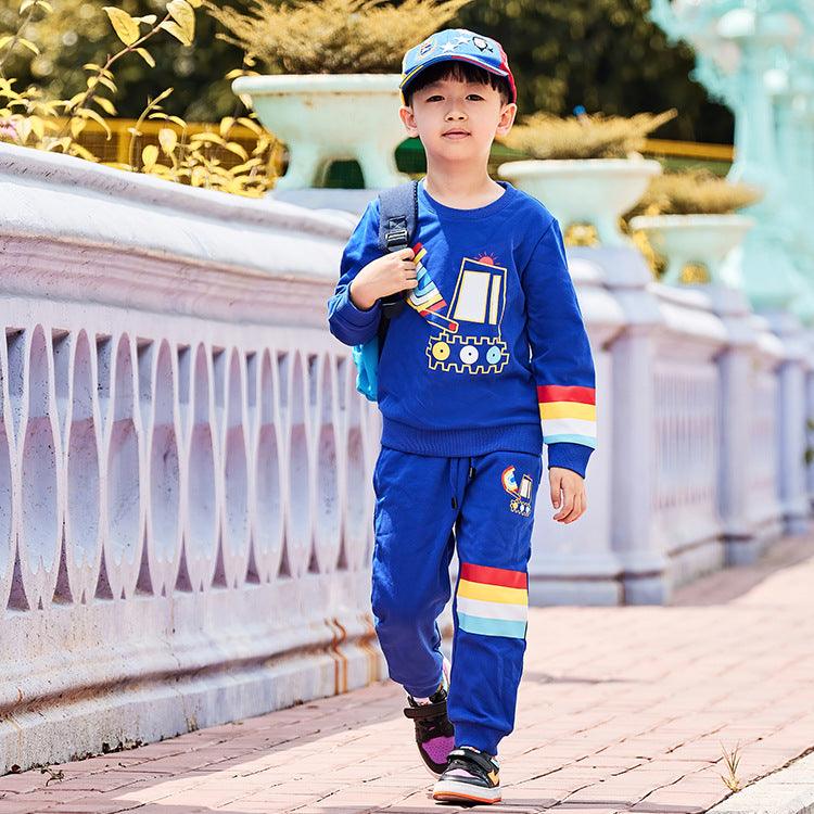 Children's Suit Cartoon Cute Long-sleeved Thick Suit - melvincucci