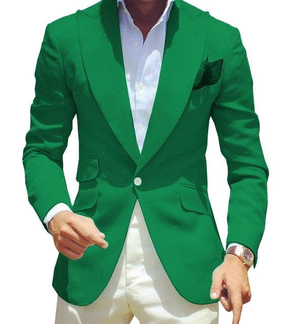 Men's Pure Color Suit Jacket Simple Temperament - melvincucci