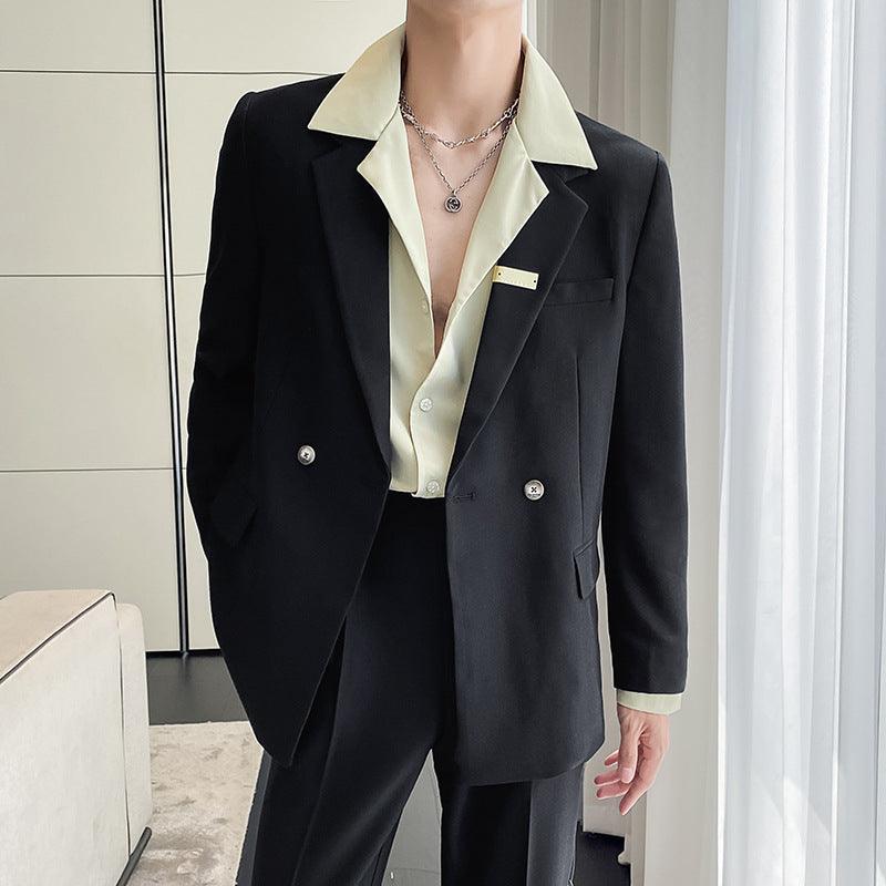 Men's Casual Light Mature Style New Men's Slightly Loose Pure Suit Jacket - melvincucci