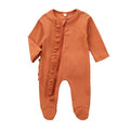 Baby Rompers  Autumn Winter Boys Girls Long Sleeve Jumpsuit Romper Toddler Baby Solid Clothes Bebes Romper - melvincucci