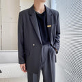 Men's Casual Light Mature Style New Men's Slightly Loose Pure Suit Jacket - melvincucci