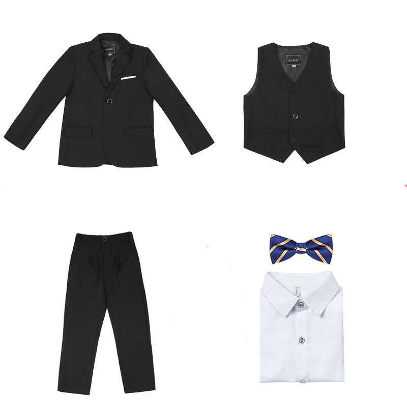 Children's Suit Boys Solid Color Flower Girl Dress  Catwalk Performance Clothing - melvincucci